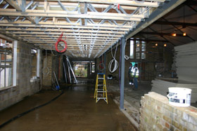 Looking down the corridor