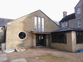 New front of church