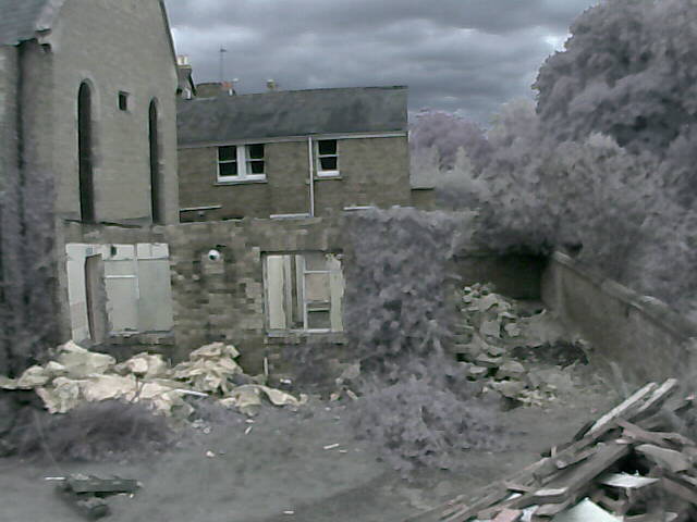 Kitchen being demolished